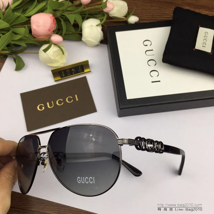 GUCCI古馳 官網同步 歐美風範 原單偏光 男款太陽鏡  lly1658